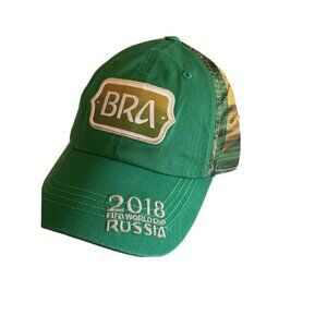 Brasilia‎ Green FIFA World Cup Russia Soccer Football 2018 Baseball Cap Hat